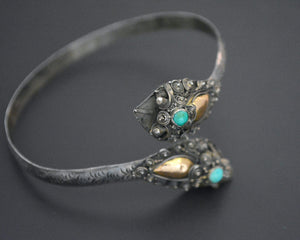 Double Dragon Turquoise Bracelet from Bali - MEDIUM SIZE