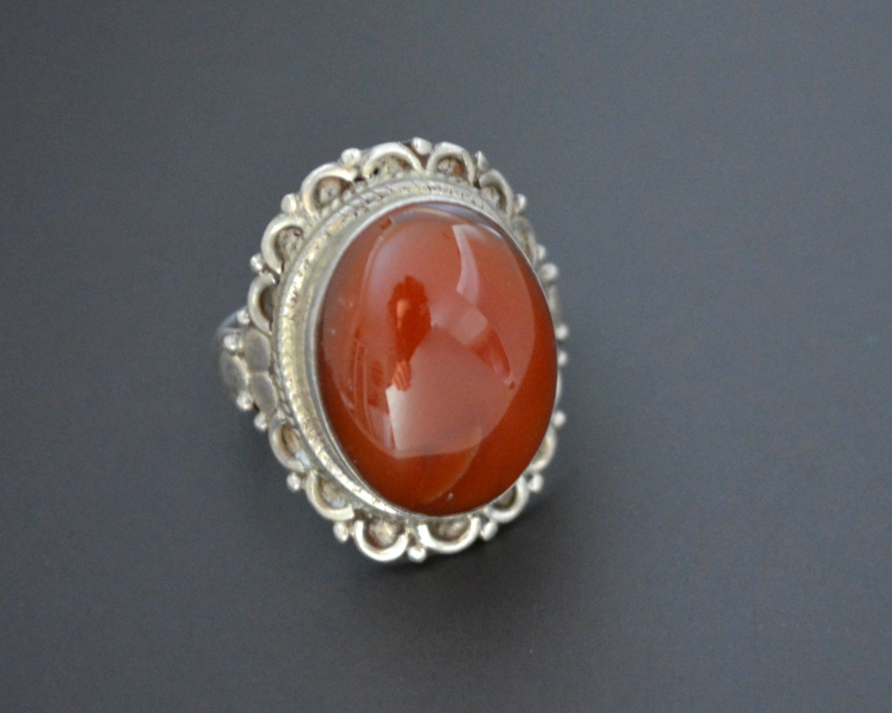 Indian Agate Ring  - Size 9.5