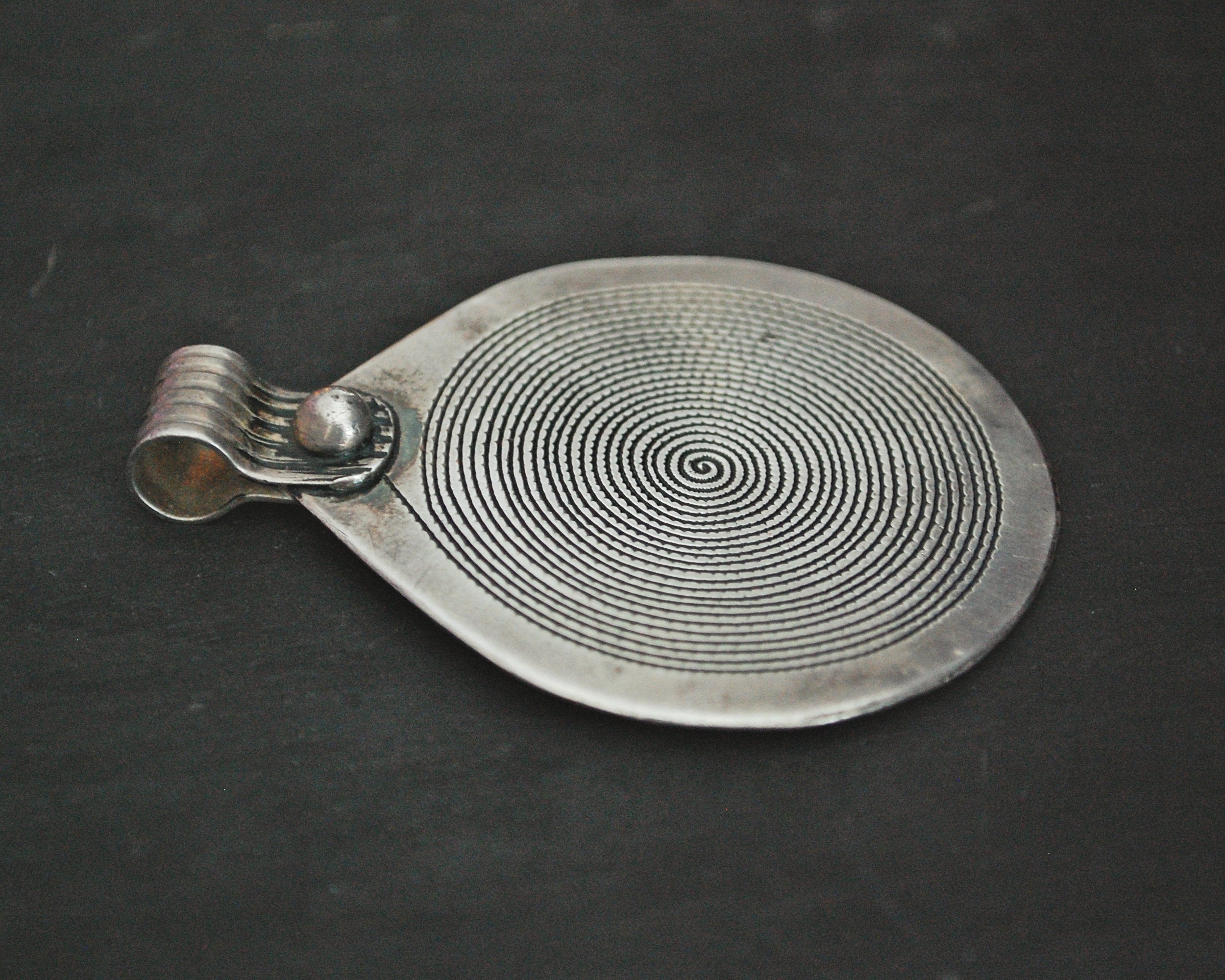 Large Berber Spiral Pendant from Morocco