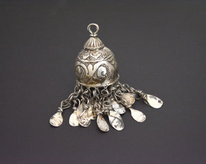 Old Uzbek Silver Tassel Pendant