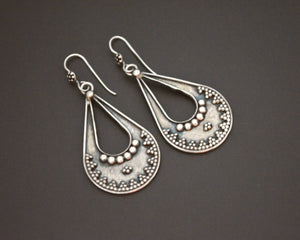 Vintage Indian Silver Dangle Earrings