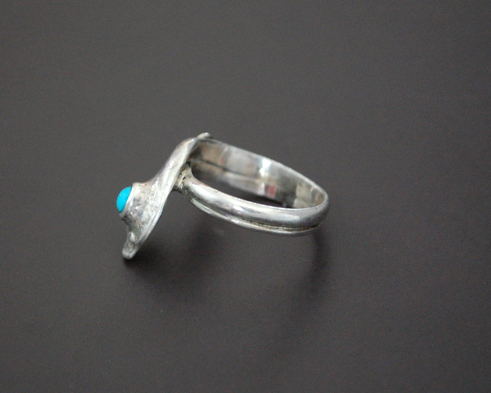 Snake Ring with Turquoise - Size 5.5