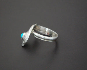 Snake Ring with Turquoise - Size 5.5
