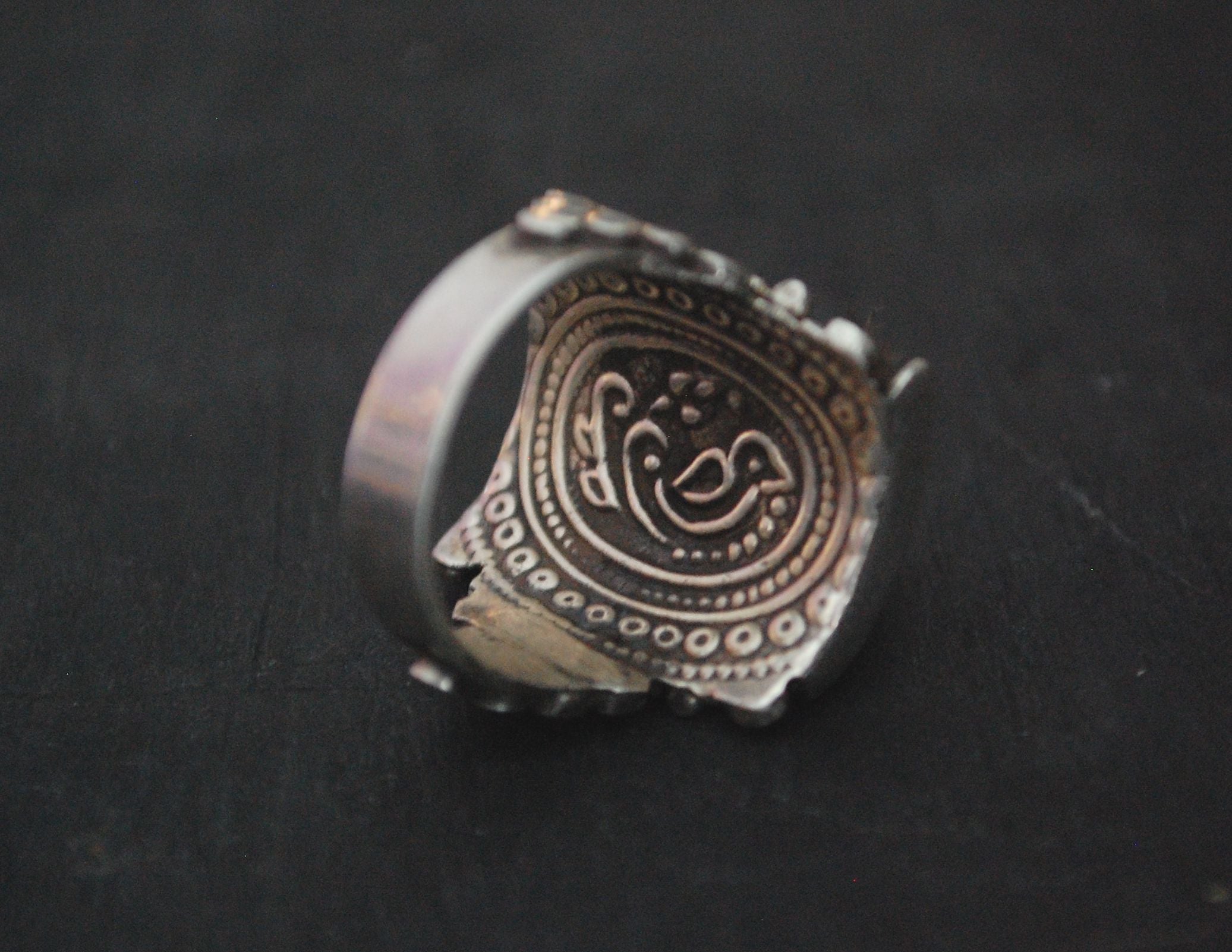 Nepali Turquoise Saddle Ring - Size 9