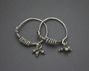 Tribal Indian Hoop Earrings with Bells