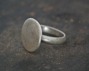 Old Tribal Indian Coin Ring - Size 10.5