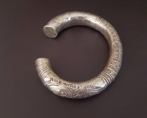 Old Hill Tribe Silver Cuff Bracelet