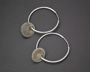 Hoop Earrings with Berber Coins