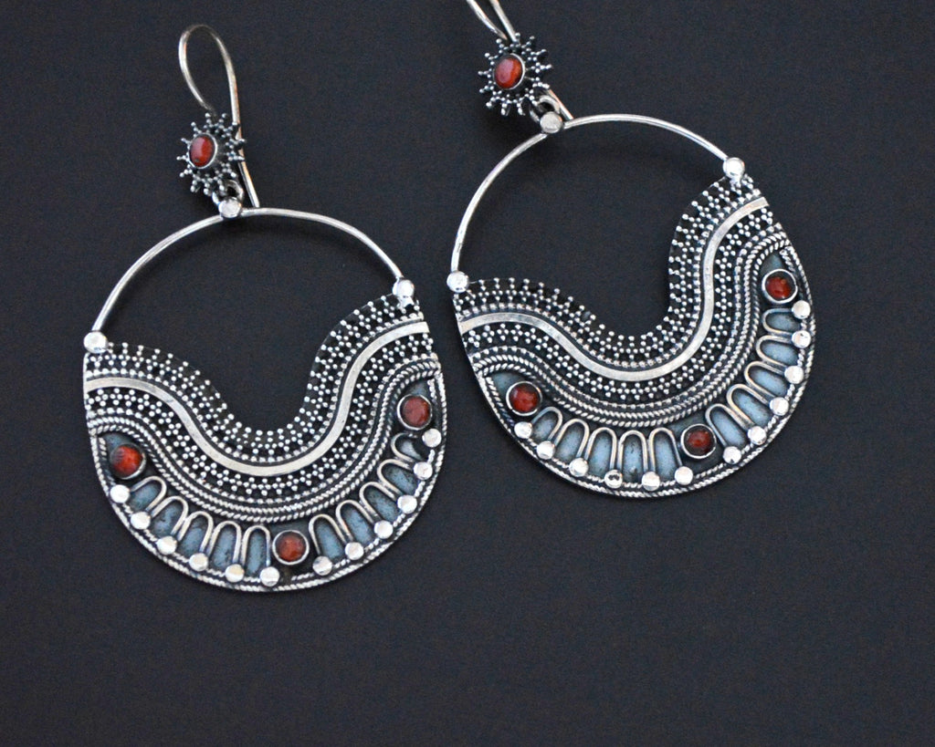 Coral Dangle Earrings from India