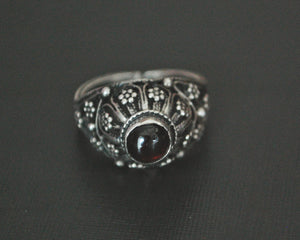 Antique Yemeni Bedouin Ring with Garnet