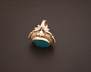 Reserved for A. - Nepali Turquoise Ring - Size 8.25