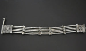 Heavy Rajasthani Silver Snake Chain Bracelet