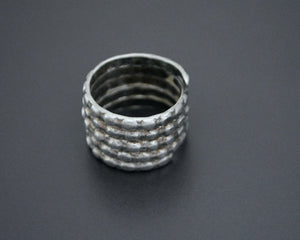 Old Tribal Coil Ring from India - Size 7.5