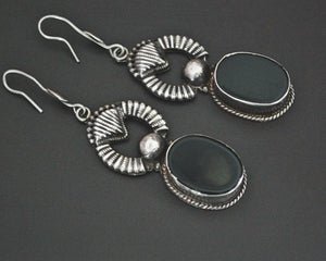 Ethnic Onyx Earrings from India