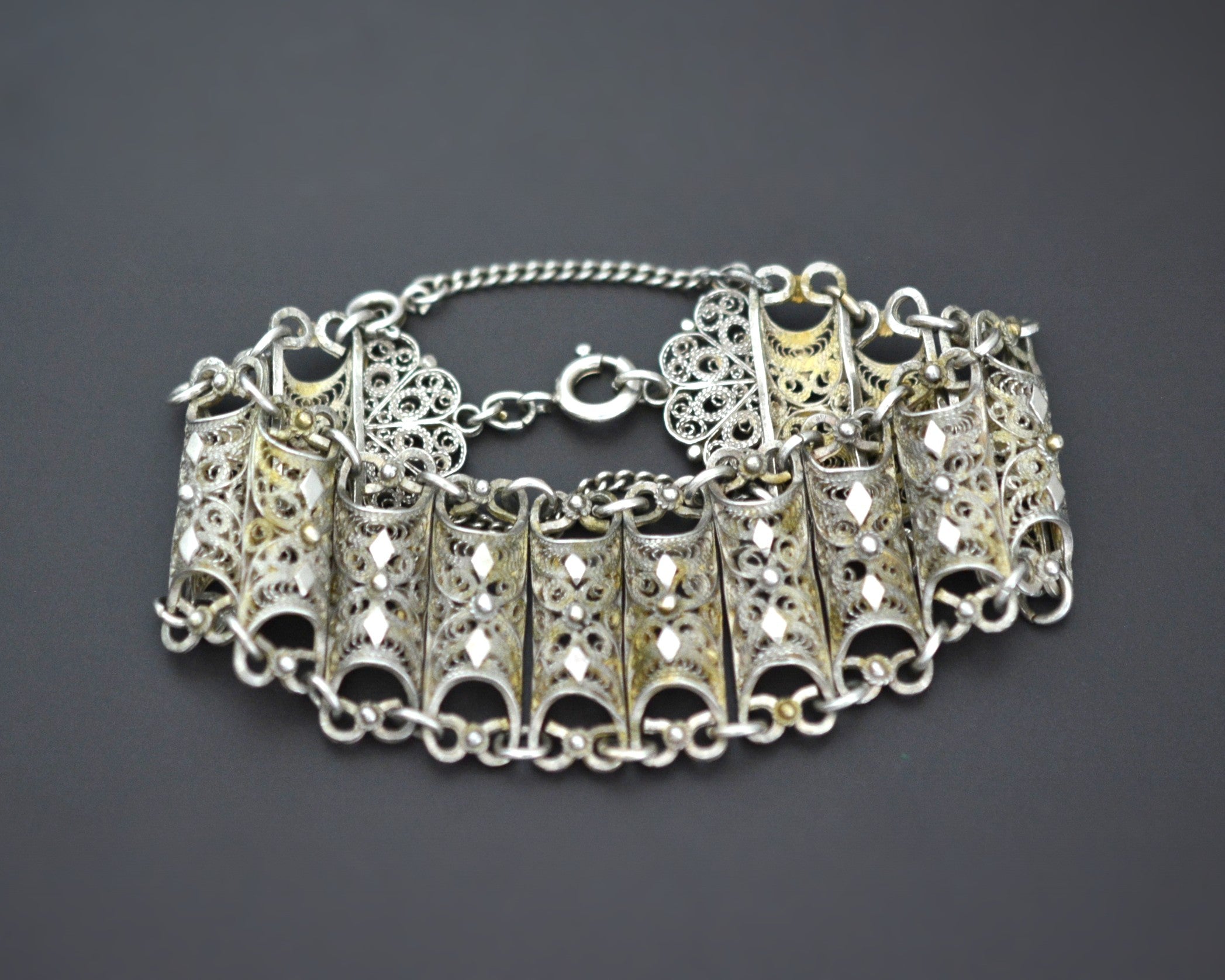 Ottoman Silver Filigree Bracelet