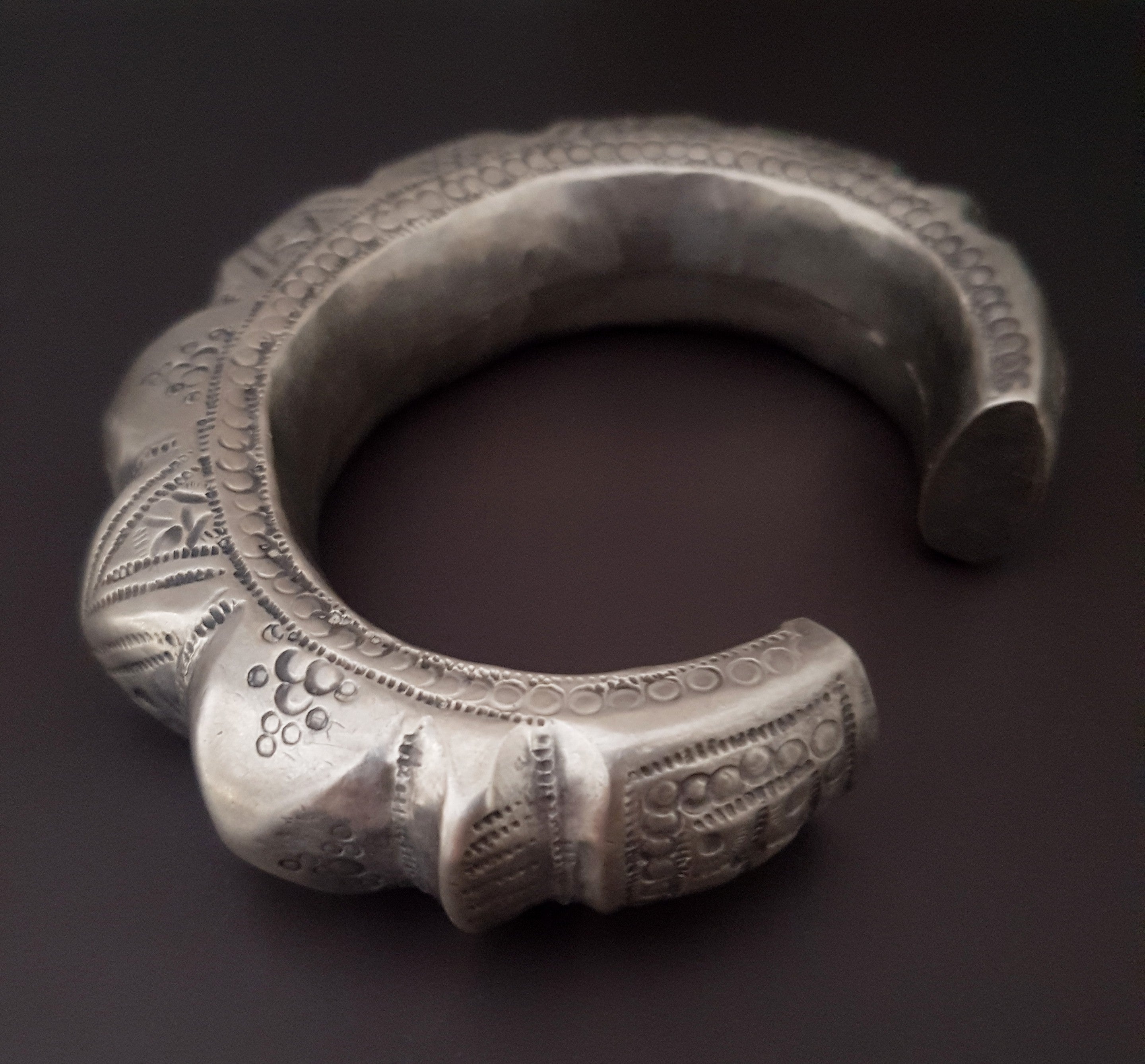 Bold Omani Silver Cuff Bracelet