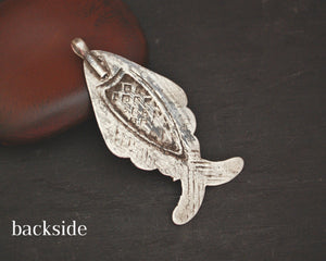 Antique Tunisian Fish Amulet Pendant