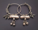 Tribal Indian Hoop Earrings with Taviz
