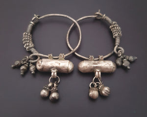 Tribal Indian Hoop Earrings with Taviz