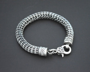 Thick Heavy Bali Snake Chain Bracelet