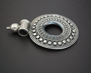 Large Indian Silver Amulet