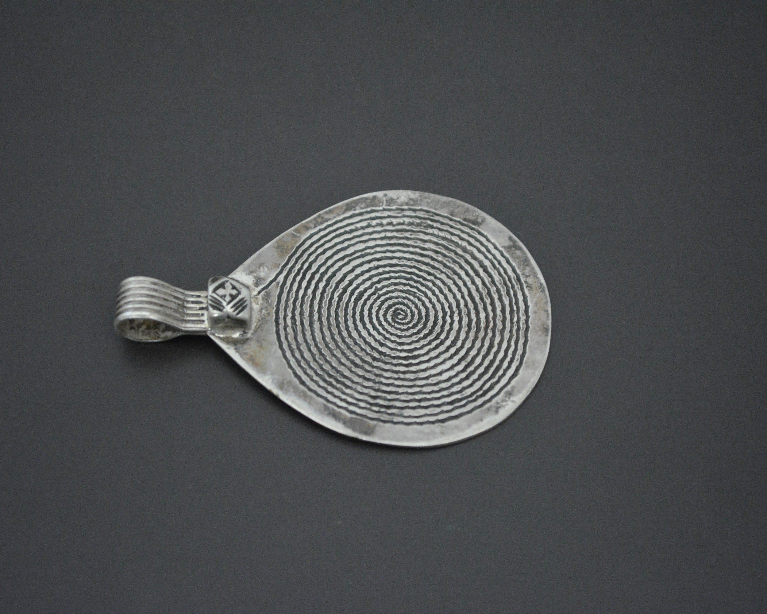 Large Berber Spiral Pendant from Morocco