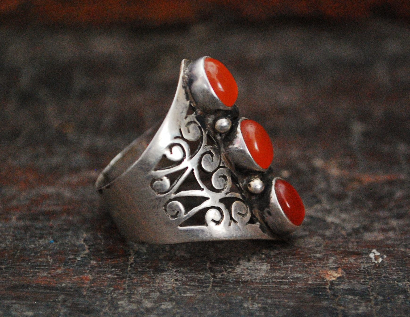 Indian Carnelian Ring - Size 8