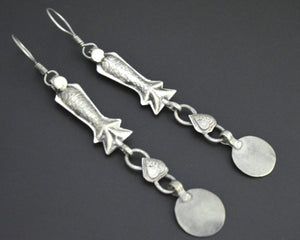 Long Afghani Fish Dangle Earrings
