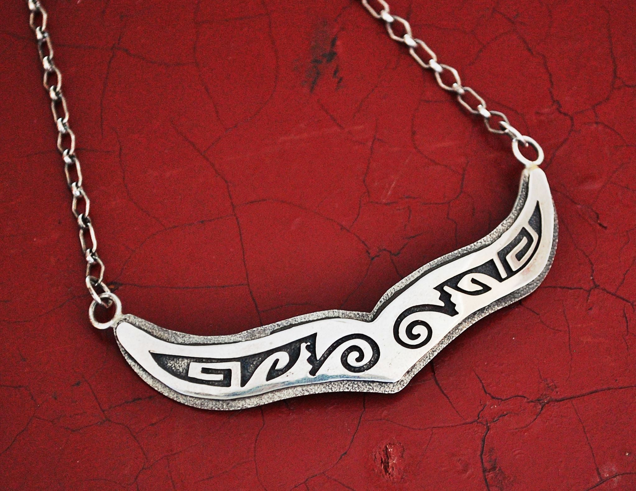 Hopi Sterling Silver Choker Necklace