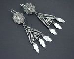 Berber Filigree Earrings with Hamsa Dangles