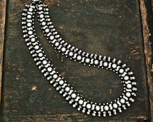 Indian Silver Choker Necklace