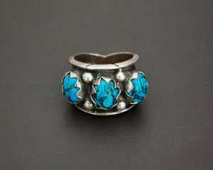 Zuni Turquoise Band Ring - Size 6.5
