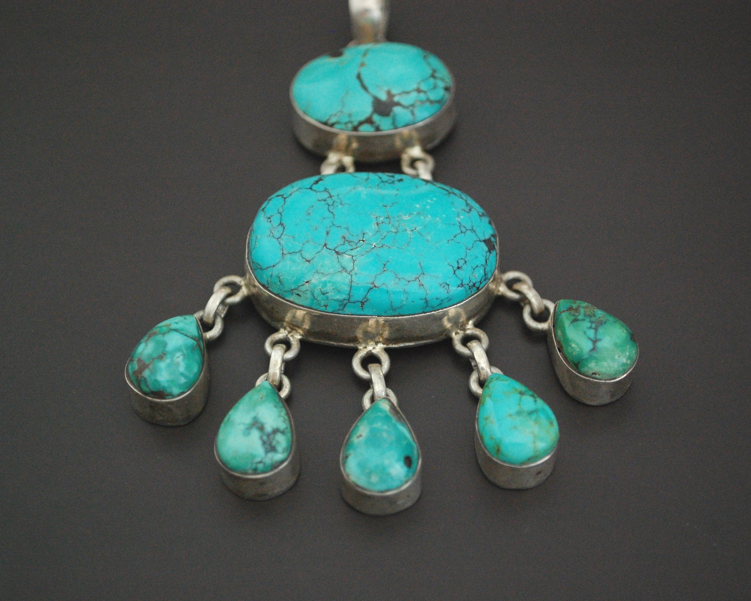Huge Turquoise Pendant from India