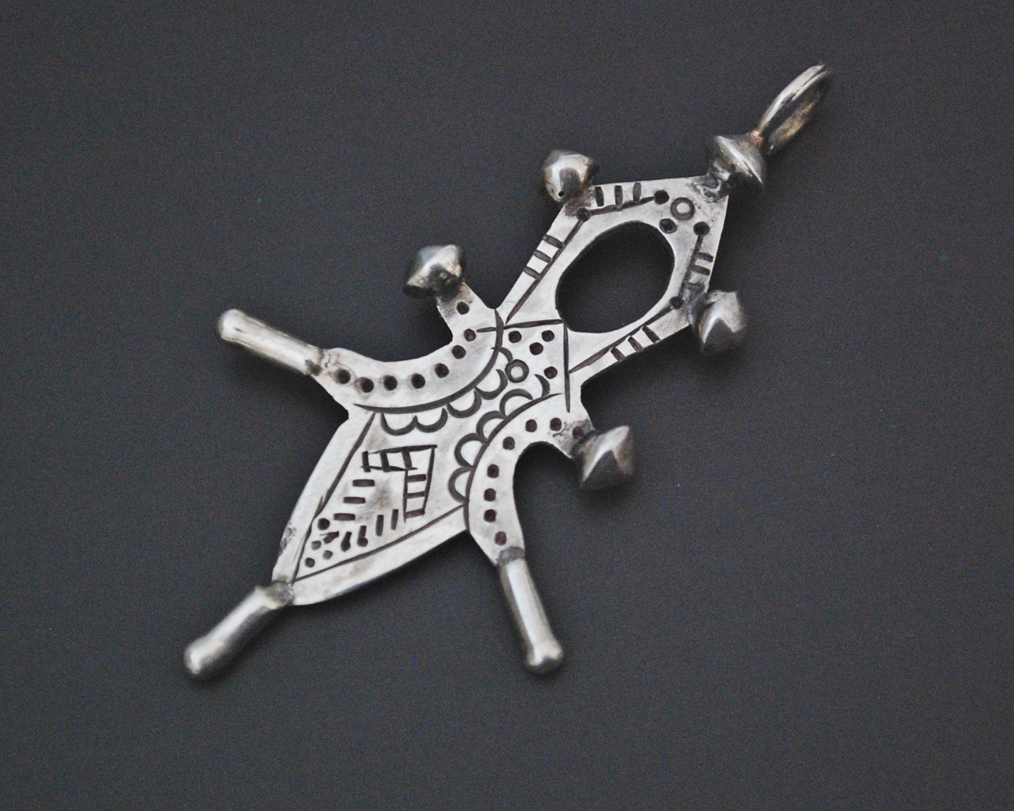 Tuareg Silver Cross Pendant
