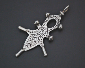 Tuareg Silver Cross Pendant