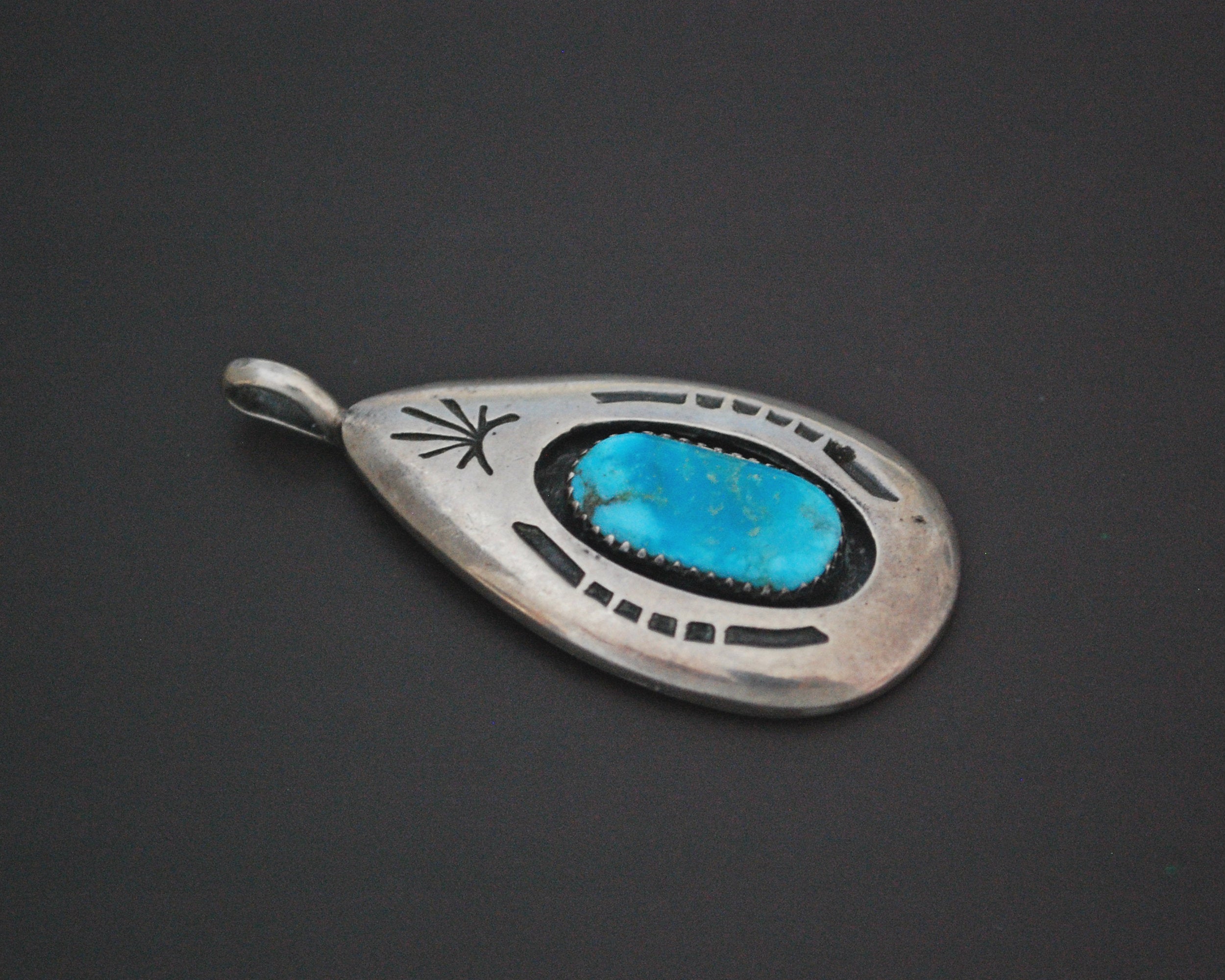Native American Turquoise Pendant