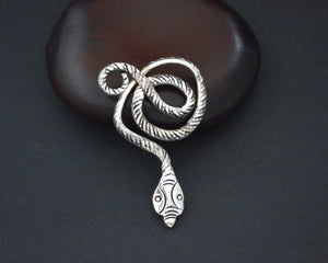 Silver Snake Ornament Pendant