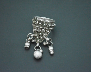 Reserved - Old Yemeni Ring with Bells - Size 7.5