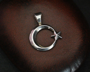 Crescent Moon and Star Pendant