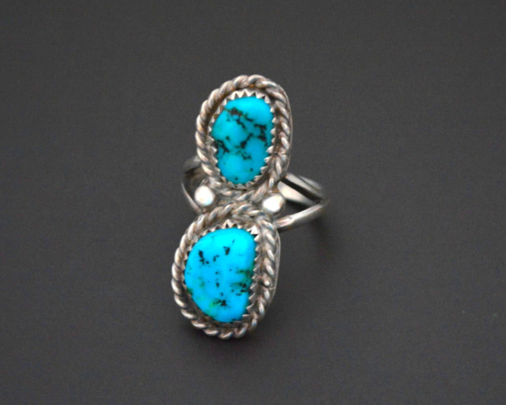 Native American Navajo Turquoise Nugget Ring - Size 5