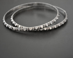 Pair Rajasthani Silver Bangle Bracelet