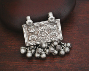 Rajasthani Silver Amulet with Bells