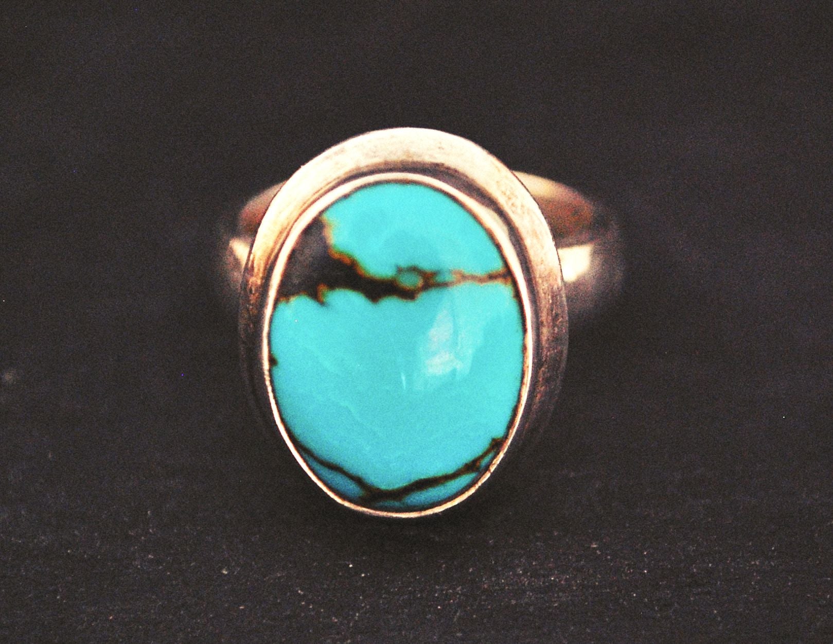 Ethnic Turquoise Ring - Size 7