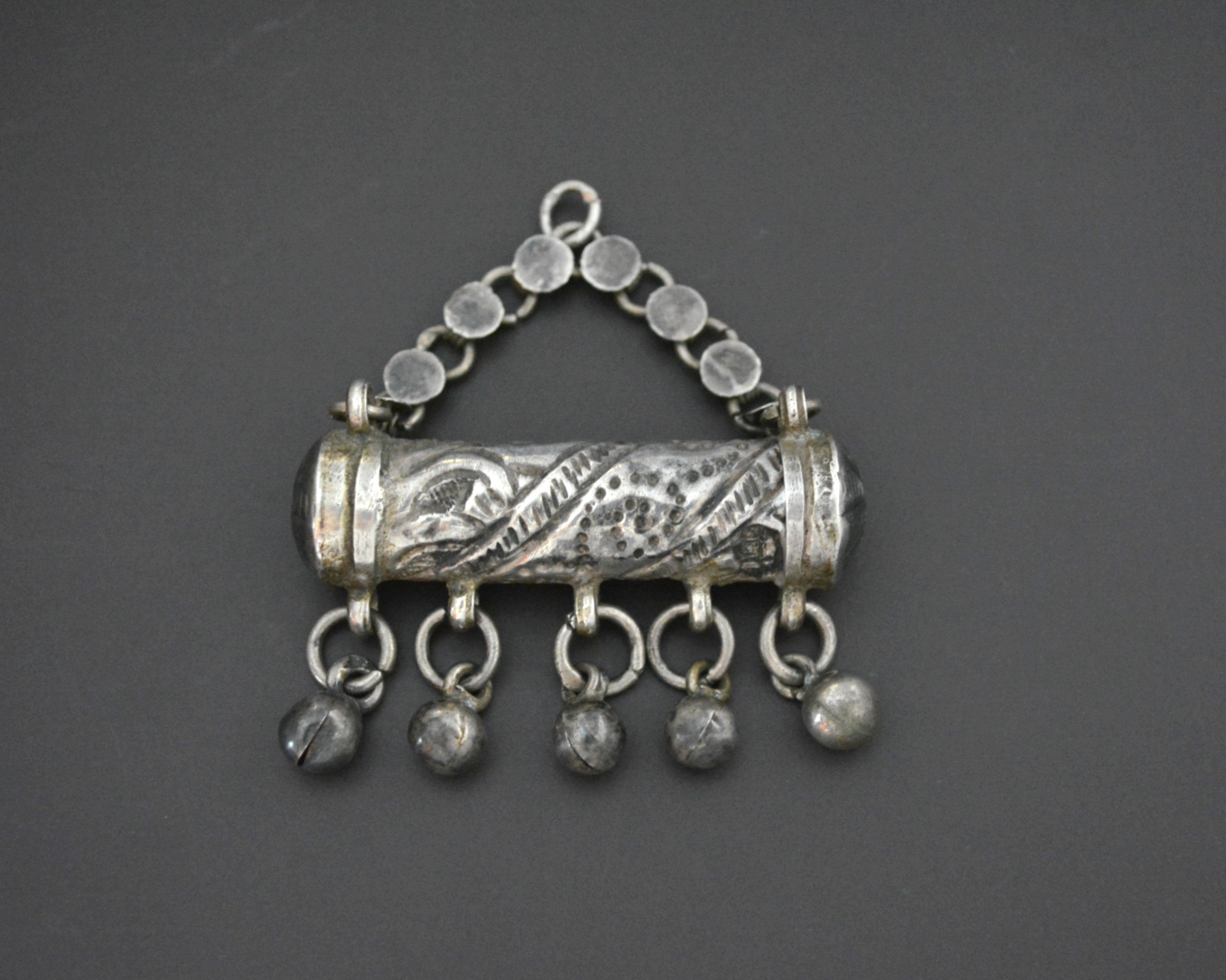 Egyptian Zar Amulet with Bells - Zar Cult Pendant