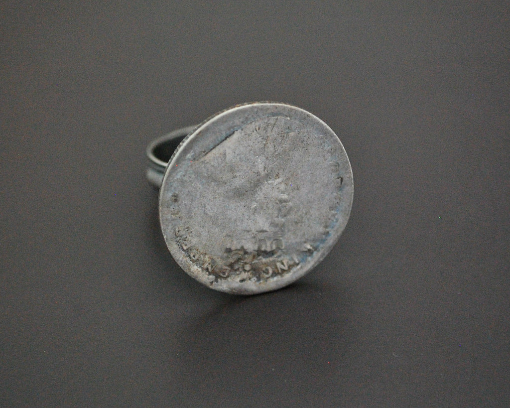 Indian Coin Ring - Size 8.5