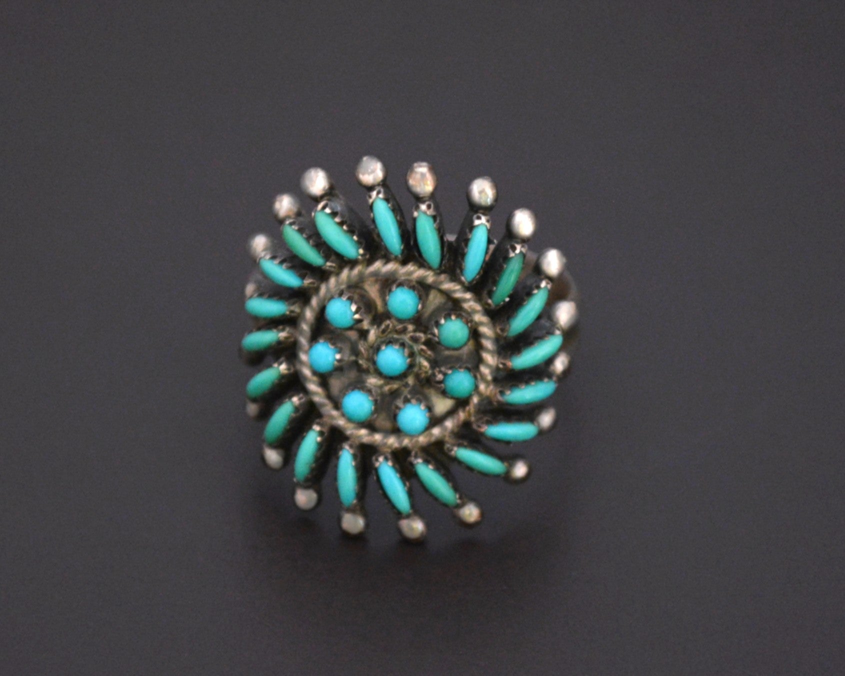 Zuni Petit Point Cluster Ring - Size 9