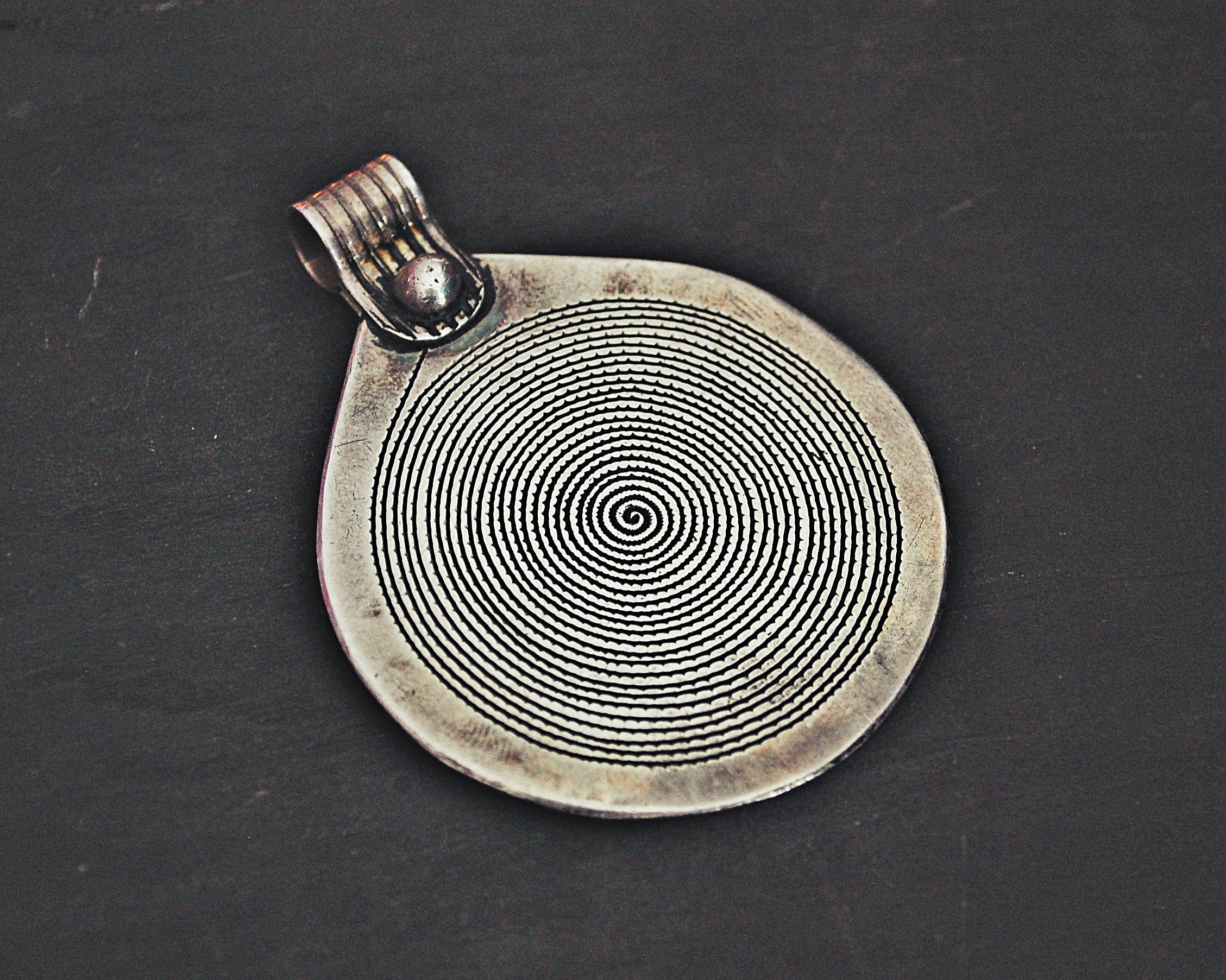 Large Berber Spiral Pendant from Morocco