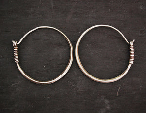 Antique Afghani Hoop Earrings