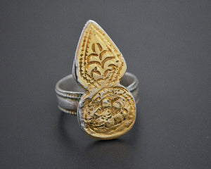Antique Omani Gilded Silver Ring - Size 10