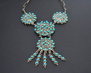 Zuni Turquoise Silver Necklace